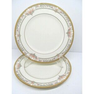 Noritake Barrymore #9737 Set Of 2 Vintage 8 1/4" Salad Plates Excellent Cond
